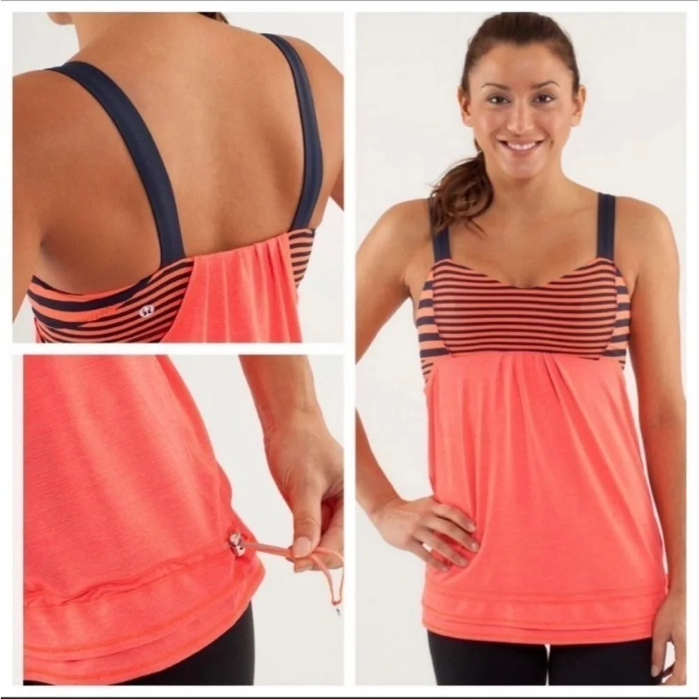 Lululemon Run Back On Track Tank Top Size 6